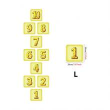 Bộ 10 miếng dán trang trí sàn nhà họa tiết kẻ caro sống động - Chống thấm nước, tự dính, có thể tháo rời và dễ lau chùi - Hoàn hảo cho nhà hơi, lớp học và trang trí nhà cửa. - Màu vàng - Xem 16