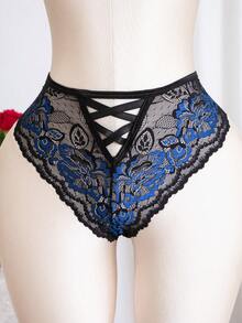 Seduluxe 2pcs/Set Plus Size Elegant Fantasy Lingerie Set - Black - View 5