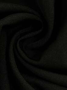 GlowEve CURVE 加大码无袖串珠收腰衬衫，时尚优雅百搭，圆领收腰设计，情人节元素 - 黑色 - 查看 3