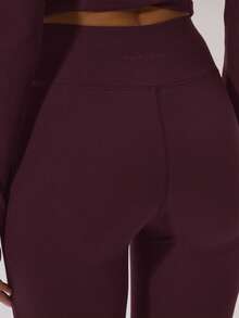 Musera Sport 运动修身喇叭瑜伽裤，冬季运动健身休闲两用 - 酒紅色 - 查看 5