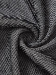 SHEIN BASICS Set de 3 shorts ajustados de punto de unicolor casual para mujer - Gris Oscuro - Ver 6