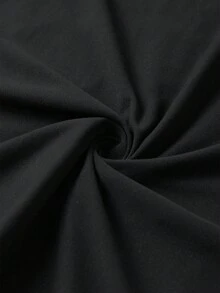 Manfinity Dauomo Men's T-Shirt With Dog Pet & Beverage Prints, Cute Street Style Y2K Skateboard Graphic Short Sleeve Tee, Summer - Black - View 7