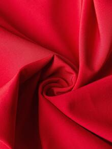 SHEIN Elenzya Women's Plus Size Elegant Retro New Chinese Style Stand-Up Collar Handmade Button Design, Long Slit New Chinese Style Top With Contrasting Loose Casual Trousers - Multicolor - View 3