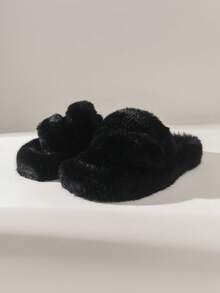 Solecia 女士毛绒休闲保暖家居拖鞋