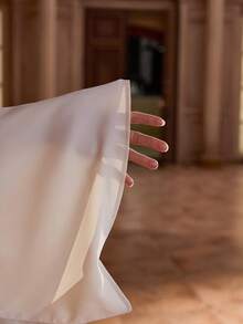 Al Najma Women's Solid Color Elegant Arabic Abaya Clothes Abayas Dubai Luxury White Abaya - Apricot - View 8