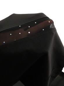 MaterniChic 孕妇高腰网纱拼接修身喇叭裤