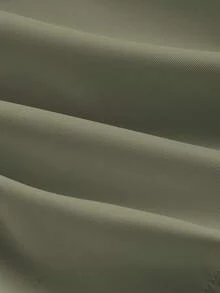 SHEIN MOD HIGH NECK SOLID POCKET JUMPSUIT WITH BELT - Army Green - View 4