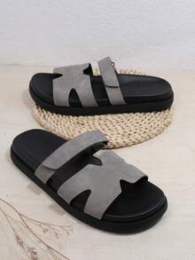 SHUZIA 女士平底凉鞋夏季鞋春季鞋春假鞋复活节度假鞋休闲鞋沙滩鞋母亲节礼物 - 灰色 - 查看 1