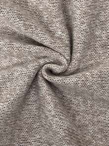 Firerie 女士休闲优雅立领针织连衣裙，浪漫约会或情人节的完美之选。/ 燕麦色毛衣连衣裙 / 适合外出 / 复古风 / 通勤装 / 教师装 - 杏色 - 查看 9