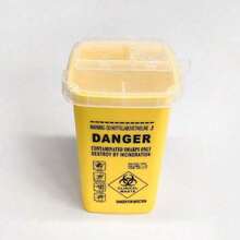 1/3PCS Sharpener Collection Bin, Black/Yellow Blade Drop Box, Sharpener Container Sharpener Disposal Box, Tattoo Waste Needle Disposal Box Convenient, Christmas Gifts, Tattoo,Simple Tool For The General Public And Tattoo Artists. Bedroom Accessories,Suitable For Professional Small Sharps Needle Disposal And Waste Tattoo Needle Disposal Container, Perfect For Home, Tattoo Salon, Embroidery, Barber Store Use - Multicolor - View 12