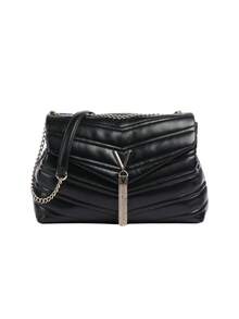 Valentino Privilege Imitation Leather Women Shoulder Bag Black
