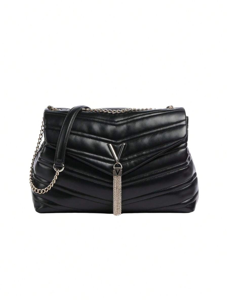 Valentino Privilege Imitation Leather Women Shoulder Bag Black
