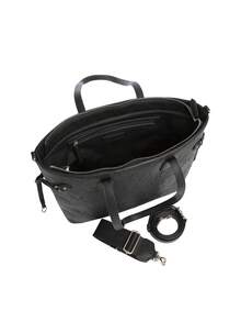 Valentino Samba Re Imitation Leather Women Tote Bag Black