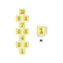 Bộ 10 miếng dán trang trí sàn nhà họa tiết kẻ caro sống động - Chống thấm nước, tự dính, có thể tháo rời và dễ lau chùi - Hoàn hảo cho nhà hơi, lớp học và trang trí nhà cửa. - Màu vàng - Xem 13