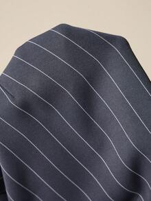 MaterniWear 孕妇条纹船领蝙蝠袖短袖侧打结优雅上衣 - 灰色 - 查看 3