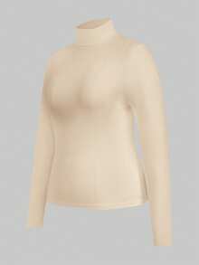 SHEIN Essnce 2 Áo thun cỡ lớn - Màu be - Xem 8