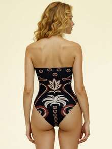 CAJUNI Bộ đồ bơi tối màu Sea Horse kỳ nghỉ sang trọng - màu đen - Xem 4