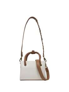 Valentino Women Shoulder Bag White / Leather - White/Tan - View 3