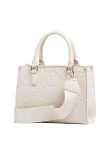 Valentino Women's Zippered Spacious Premium Gym Casual Outdoor Ivory VBS8ZG04-991 - Ecru - View 2