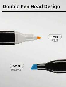 Bộ bút lông hai đầu cao cấp (12/24/36/48/60/80/100/120/168 màu) - Bút lông đa năng dùng để vẽ, phác thảo, thiết kế manga trên bìa cứng - Giải phóng tài năng nghệ thuật của bạn khi trở lại trường - nhiều màu - Xem 3