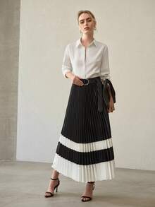 MOTF PREMIUM 女士通勤人字纹衬衫 - 白色 - 查看 5