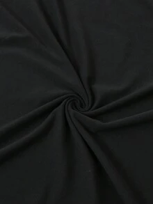 Lacomfia Áo thun dài tay dáng rộng, tối giản, phối màu, họa tiết Sadu cổ điển, phong cách thường ngày, dành cho nữ, thích hợp cho mùa xuân/thu. - Nhiều màu - Xem 6