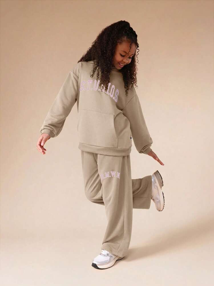 Hoodie And Sweatpants Co-Ord Set With Studios Print