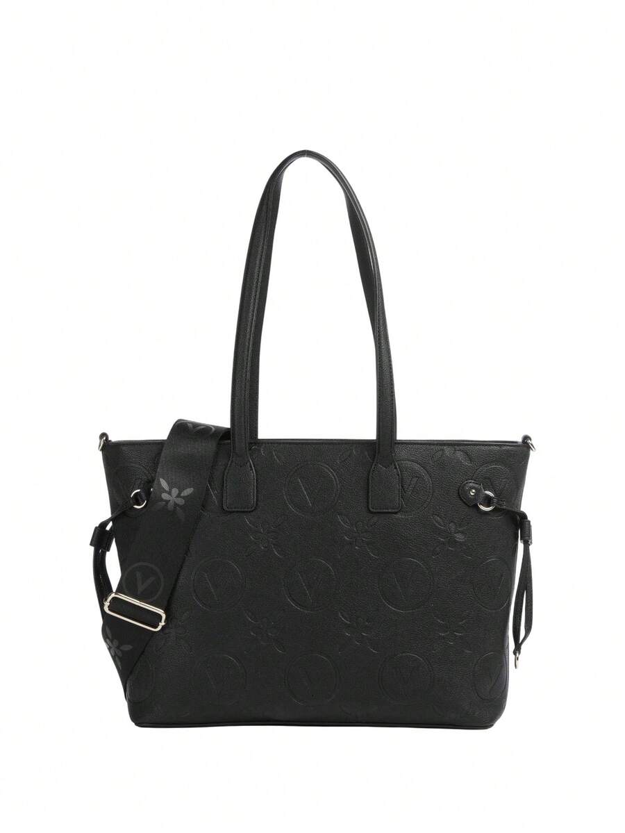 Valentino Samba Re Imitation Leather Women Tote Bag Black
