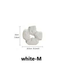 1个不对称造型陶瓷花瓶，纯色，简约现代风格，适用于万圣节、桌面、婚礼、家居、办公室、酒店装饰、生日礼物、毕业典礼、家居装饰、房间装饰、花瓶、玻璃花瓶 - 黑色 - 查看 9