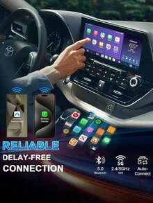 Teckwe Wireless CarPlay Converter (Wired To Wireless), Android Auto Car Stereo Link Module, Plug-And-Play CarPlay Box For All Cars - Multicolor - View 6