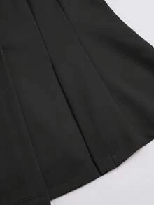 SHEIN PETITE CURVE Plus Size Black Formal Business Suit