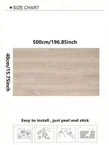 1 Roll Wood Grain Peel And Stick Wallpaper Self Adhesive Rustic Removable Contact Paper Plank For Countertop Cupboard Cabinets Table Room Wardrobe Vinyl Film Renovation Wall Sticker - Mustard Yellow - View 15