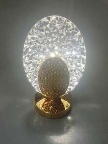 1个北欧现代简约创意浪漫床头灯，带USB充电、触摸开关、可调光三色灯光，适用于卧室、客厅、家居装饰