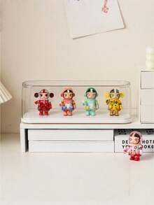 1pc Transparent Dustproof Display Case, Collectible Figurine, Model, Jewelry, Cosmetics Display Cabinet - Clear - View 9