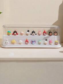1pc Transparent Dustproof Display Case, Collectible Figurine, Model, Jewelry, Cosmetics Display Cabinet - Clear - View 11