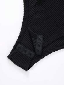 SHEIN LUNE Bộ đồ liền thân cổ lọ nhiều màu sắc dành cho nữ, Thu/Đông - Nhiều màu - Xem 5
