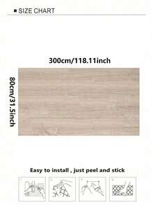 1 Roll Wood Grain Peel And Stick Wallpaper Self Adhesive Rustic Removable Contact Paper Plank For Countertop Cupboard Cabinets Table Room Wardrobe Vinyl Film Renovation Wall Sticker - Mustard Yellow - View 14