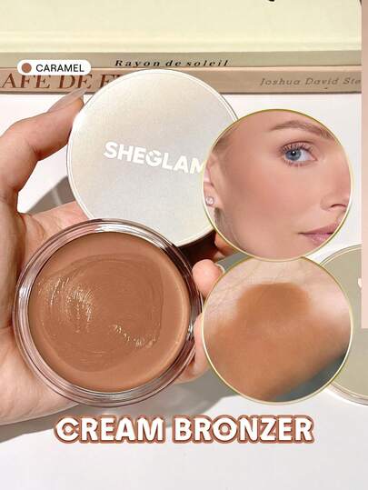SHEGLAM Silk Haze Cream Bronzer-Caramel Contour Cream Non-Fet LåNgvarig Natural Bronzer Contouring Weightless Contour MäRke SköNhet Smink Kosmetika FöR Kvinnor Och Flickor Perfekt FöR Vinter Idealisk FöR Y2K Elegant Mode Passande FöR FöDelsedag GåVa Fest Klar BäSt FäRg
