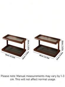 1 Kệ có chân đế chống trượt, tiết kiệm không gian, đa chức năng, dùng để đựng mỹ phẩm, gia vị, lọ, giỏ, trang trí mặt bàn bếp, hoàn thiện tự nhiên, giúp sắp xếp đồ đạc trong nhà. - Quả óc chó - Xem 4