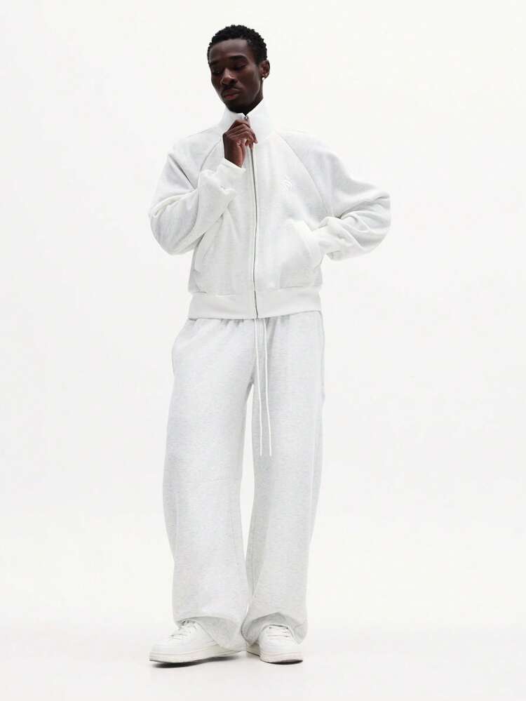 Full Zip Sweatshirt Jacket With Long Sleeves