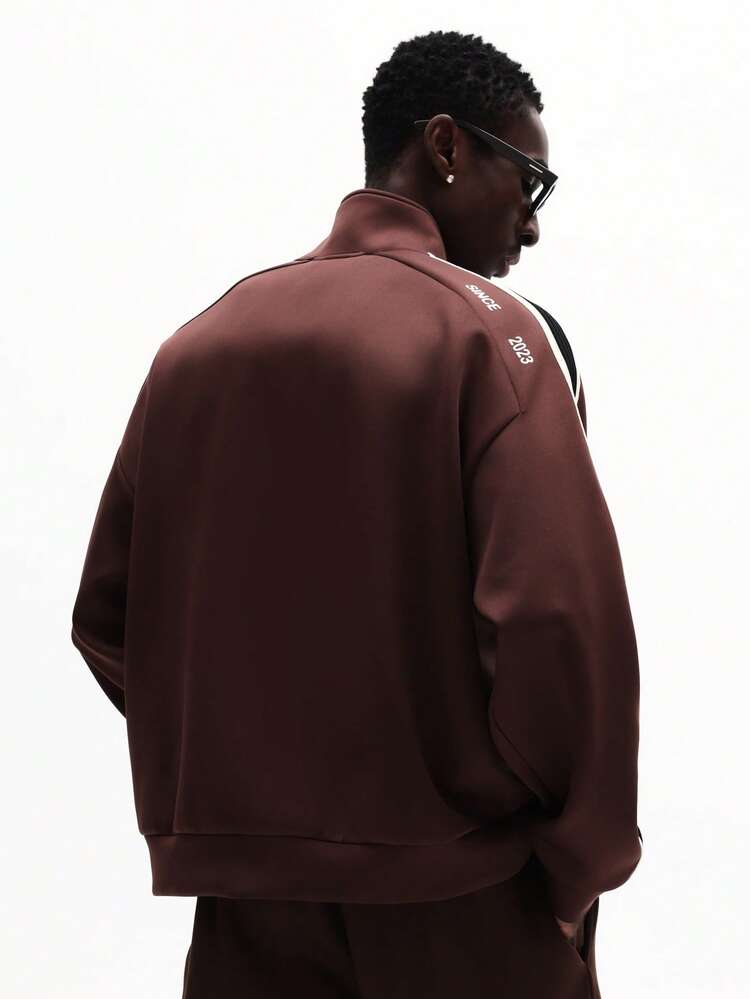 Track Jacket With Side Stripes