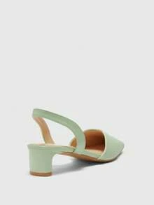 CUCCOO BIZCHIC Women's Fashionable Versatile Minimalist Pumps - Green - View 9
