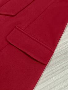 SHEIN Franclia 纯色圆领修身前蝴蝶结无袖女式连衣裙