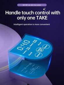 Teckwe 1 Pc 1.6L Multi-Functional Electric Hot Pot With British Plug, That Heats Up Quickly, Is Easy To Clean, Compact And Portable, Features A Heat-Resistant Handle, And Functions As A Mini Rice Cooker. Suitable For Christmas, Family Cooking, Everyday Home, Dormitory, And Office Use; Suitable For All Seasons. A Kitchen Cooking Tool. - Multicolor - View 5