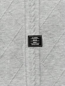 SWAVVY Men's Casual Graphic Print Crew Neck Tank Top - Grey - View 5