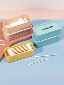 Joivida Conjunto de Caixas de Armazenamento Portátil, Um Organizador Multifuncional Adequado para Viagens e Uso Diário, Compacto e Fácil de Carregar, Feito de Outros Materiais Plásticos - Multicolorido - Visão 2