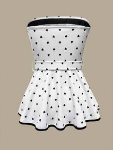 Franclia 秋冬季女士无袖紧身性感露脐上衣