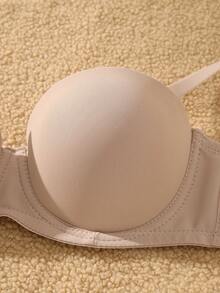 DesireSculpt 3pcs/Set Women's Solid Color Simple Daily Underwire Bra - Multicolor - View 5