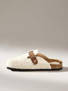 Solecia Boston Essential Clogs - Women's Flat Comfort Leather Footbed - Apricot - View 3