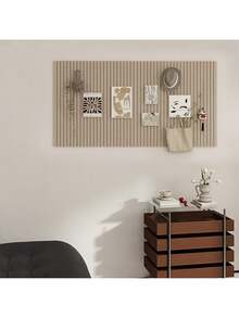 Madebyblanc 1 件无需钻孔垂直矩形现代织物框架壁挂式毛毡板，适用于照片墙、公告板、备忘板、DIY 工艺品 - 可拆卸，带软木板和备忘板，适用于墙面装饰、房间装饰、派对照片展示、惊喜公告、卧室、书房、客厅、办公室、教室、宿舍的壁挂式收纳